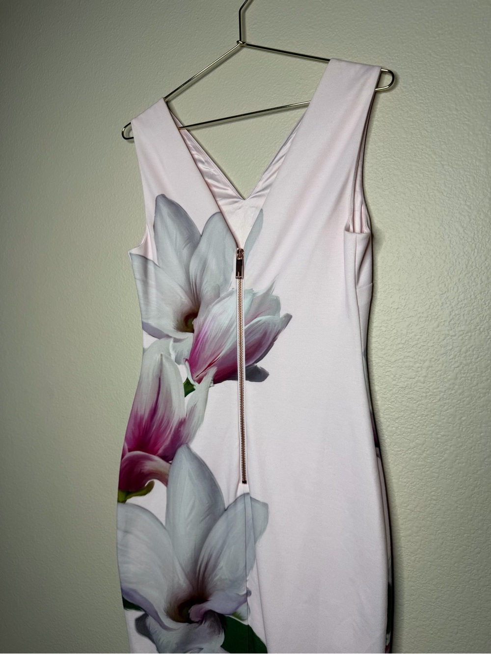 Ted Baker Women's Aviah Magnolia Sheath Bodycon Dress 2 Pink Cocktail Party - Picture 6 of 11